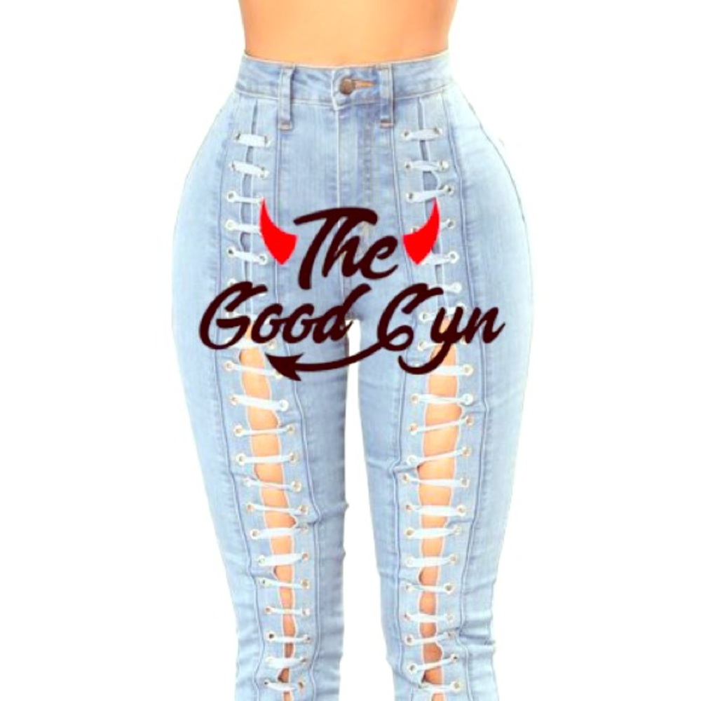 Laced Up Hot Girl Jeans!